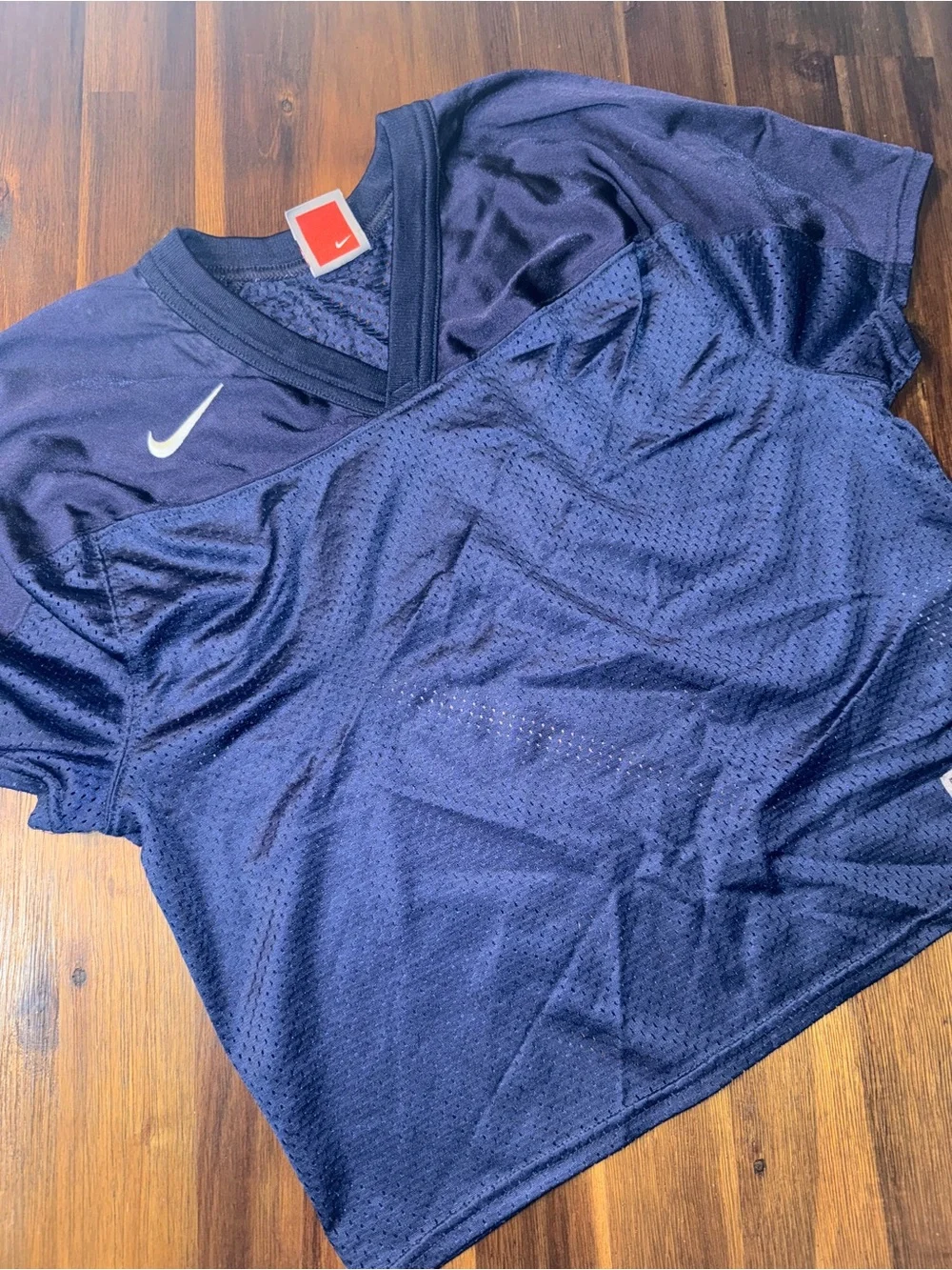 Nike Team Youth Medium Navy Mesh Football Practice Jersey